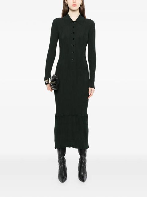 Proenza Schouler sunburst ribbed midi dress - Green - zdjęcie produktu nr 1