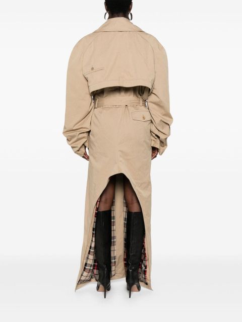 Balenciaga deconstructed-design trench coat - Neutrals