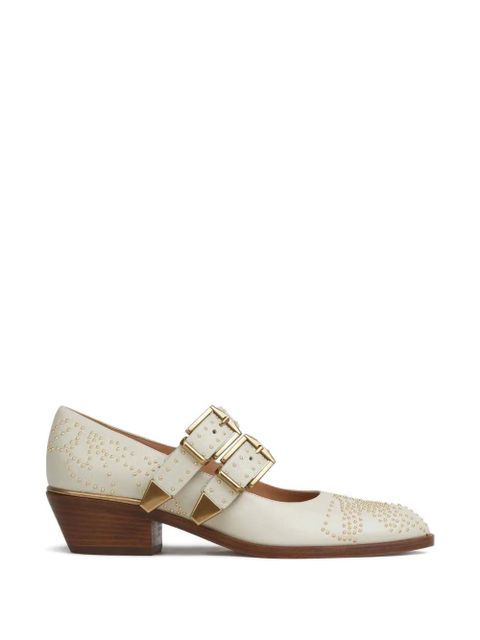Chloé Susan buckle embellished pumps - Neutrals - zdjęcie produktu nr 1