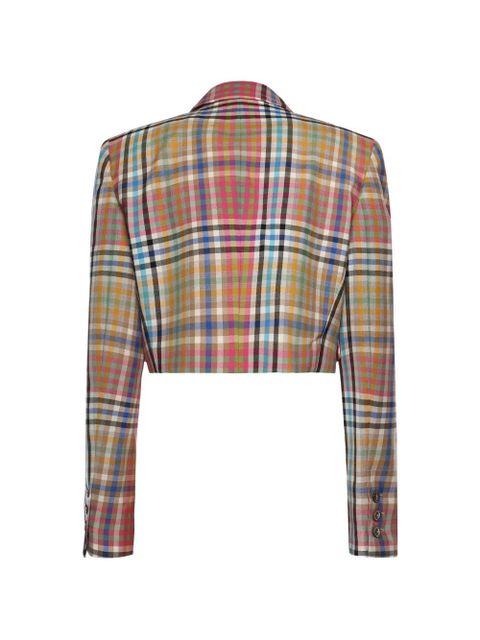 Vivienne Westwood double-breasted check-pattern blazer - Neutrals - zdjęcie produktu nr 2