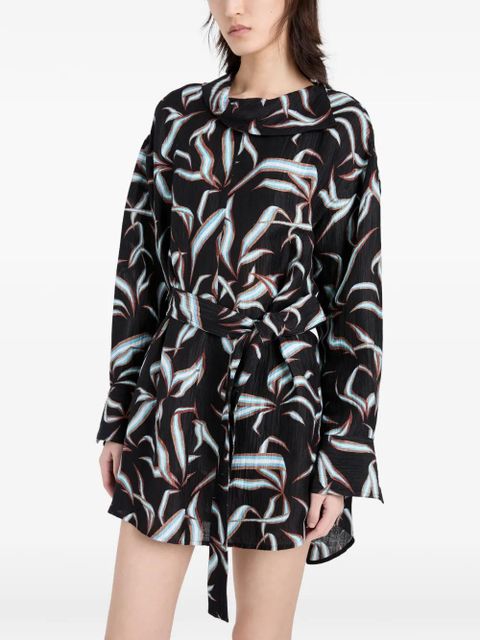 Proenza Schouler Lalia printed mini dress - Black