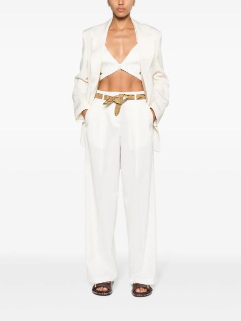 Golden Goose pleated wide-leg trousers - Neutrals