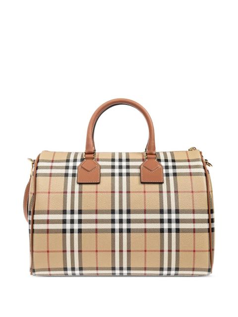 Burberry medium Check satchel bag - Neutrals