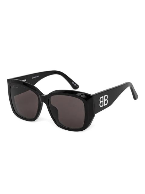 Balenciaga Eyewear logo-detail sunglasses - Black