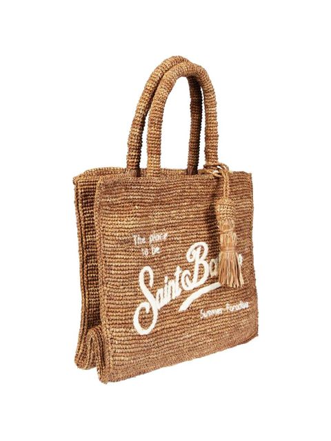 MC2 Saint Barth Colette raffia tote bag - Brown