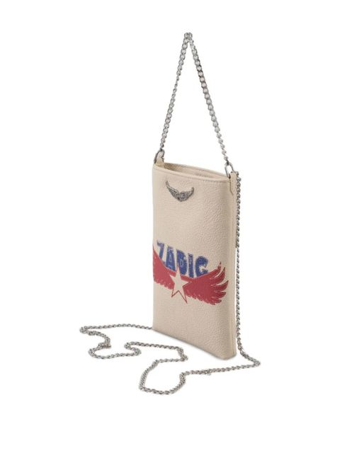 Zadig&Voltaire Rock leather mini bag - Neutrals