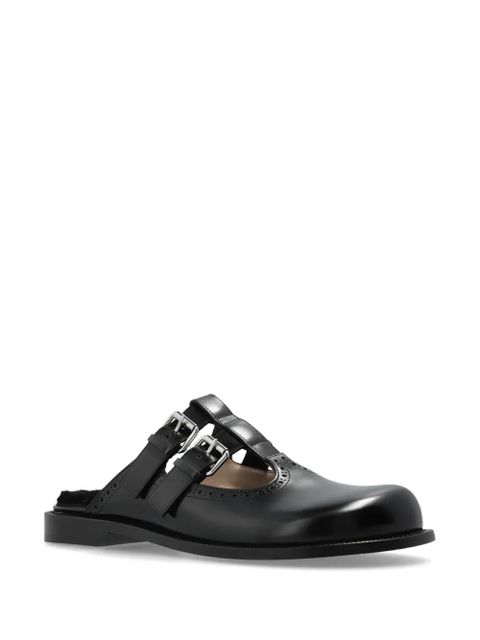 LOEWE leather mules - Black