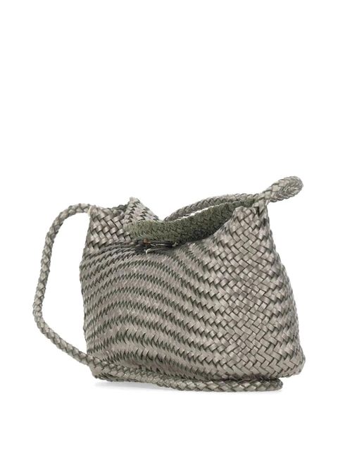 DRAGON DIFFUSION Corsina interwoven shoulder bag - Grey