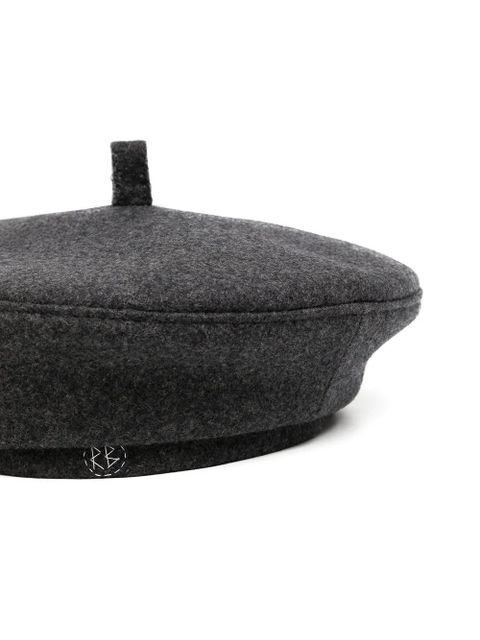 Ruslan Baginskiy embroidered-logo detail beret - Grey - zdjęcie produktu nr 2