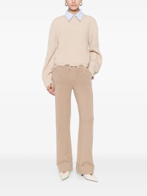 SOLOTRE distressed-finish sweater - Neutrals - zdjęcie produktu nr 2