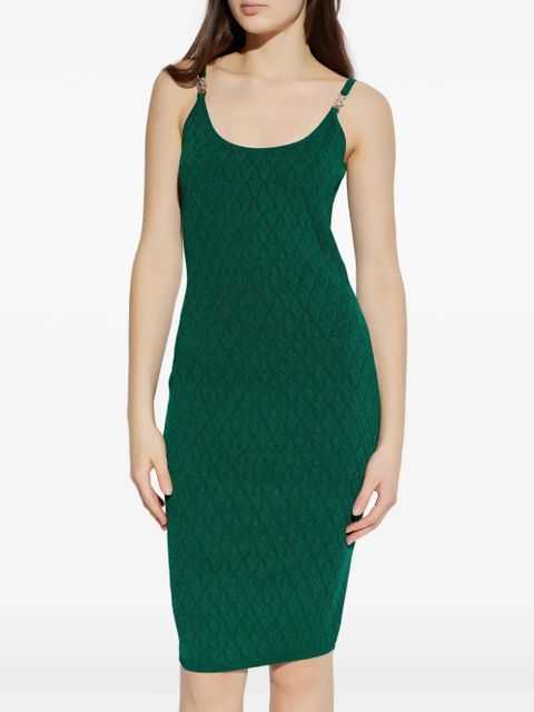 Versace embellished-strap midi dress - Green - zdjęcie produktu nr 2