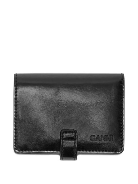 GANNI buckle wallet - Black