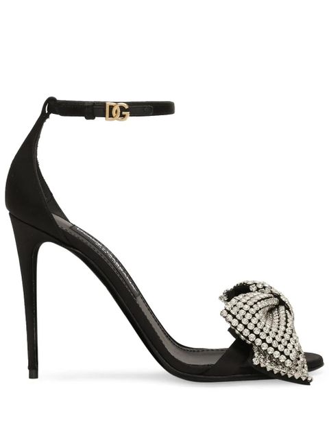 Dolce & Gabbana 105mm rhinestone sandals - Black - zdjęcie produktu nr 1