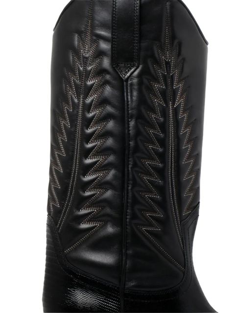 Paris Texas 65mm Texan boots - Black