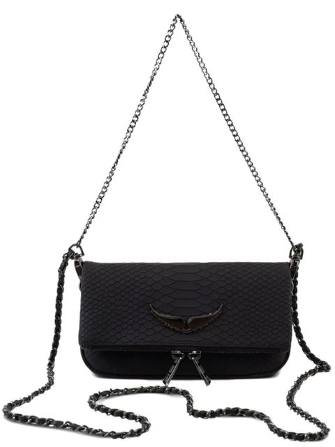 Zadig&Voltaire snakeskin-effect chain cross body bag - Black - zdjęcie produktu nr 1