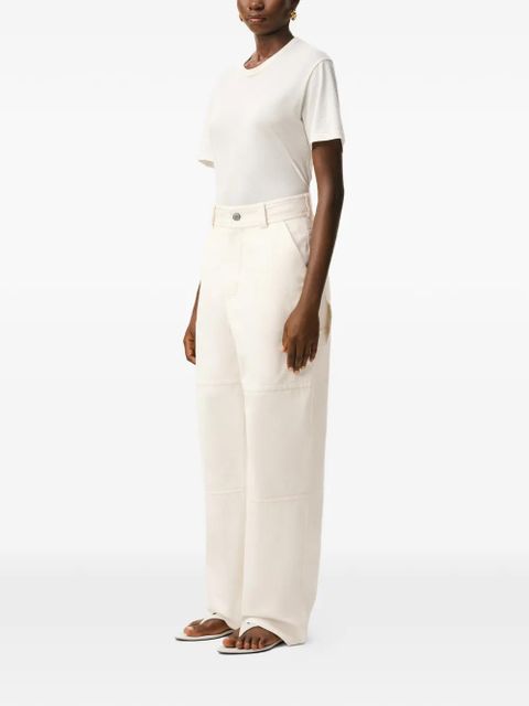 AMI Paris worker cotton flared jeans - Neutrals