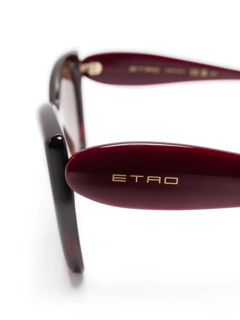 ETRO butterfly-frame sunglasses - Brown
