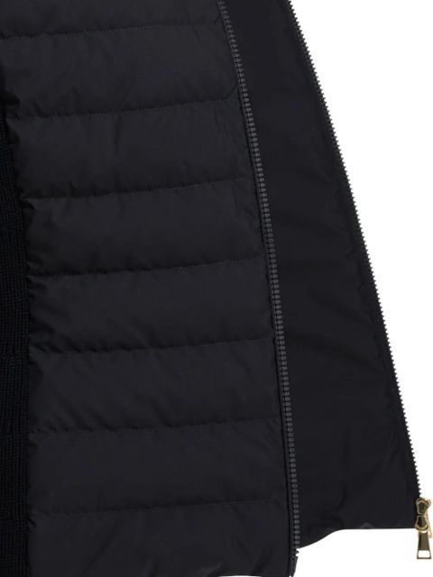 Moncler ribbed panelled jacket - Blue