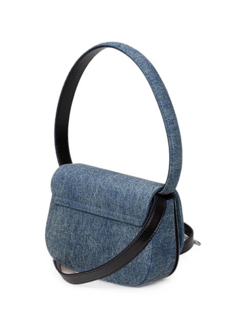 Diesel 1dr logo-plaque tote bag - Blue