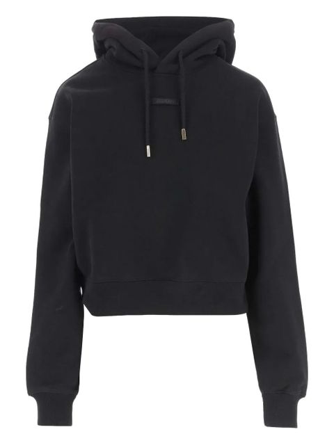 Jacquemus The Gros Grain drawstring-hood sweatshirt - Black - zdjęcie produktu nr 1