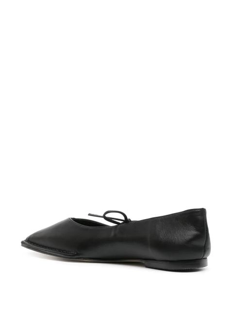 ALOHAS Sway leather ballerina shoes - Black