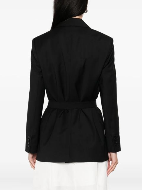 Max Mara belted wrap jacket - Black