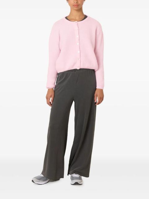 American Vintage Vitow button ribbed cardigan - Pink