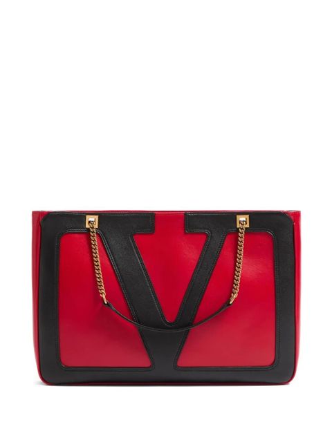 Valentino Garavani logo-embellished tote bag - Red - zdjęcie produktu nr 1