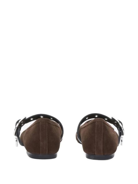 3.1 Phillip Lim buckle-strap ballet flats - Brown