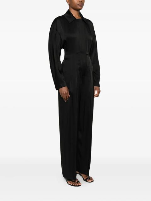 Victoria Beckham pleated cinched jumpsuit - Black