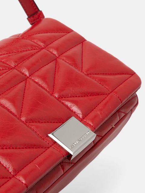 Karl Lagerfeld torebka skórzana kolor czerwony A1W30394