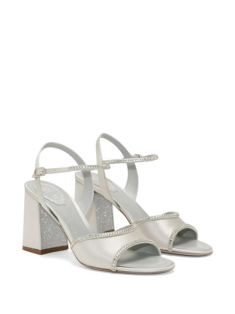 René Caovilla Margherita strass sandals - Grey - zdjęcie produktu nr 2