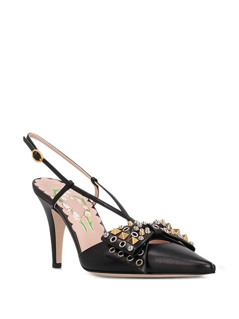 Valentino Garavani 85mm pointed toe pumps - Black - zdjęcie produktu nr 2