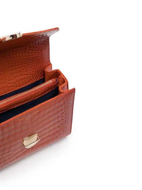 Aspinal Of London mini Mayfair top-handle bag - Orange