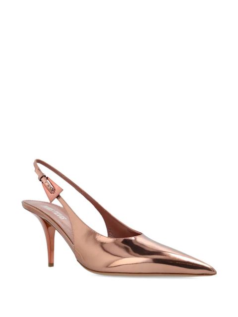 Paris Texas 75mm Jessica slingback pointed-toe pumps - Pink