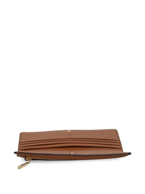 Michael Kors logo-plaque wallet - Brown