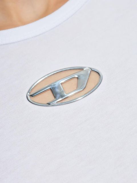 Diesel T-Uncutie long-sleeve logo T-shirt - White