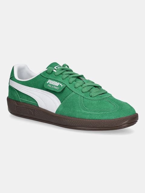 Puma sneakersy zamszowe Palermo Cobalt Glaze kolor zielony 396463 - zdjęcie produktu nr 1