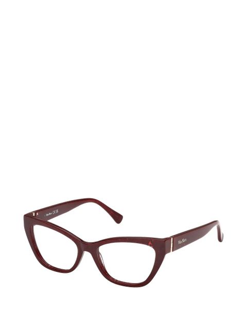 Max Mara Eyewear cat-eye frame glasses - Red - zdjęcie produktu nr 2