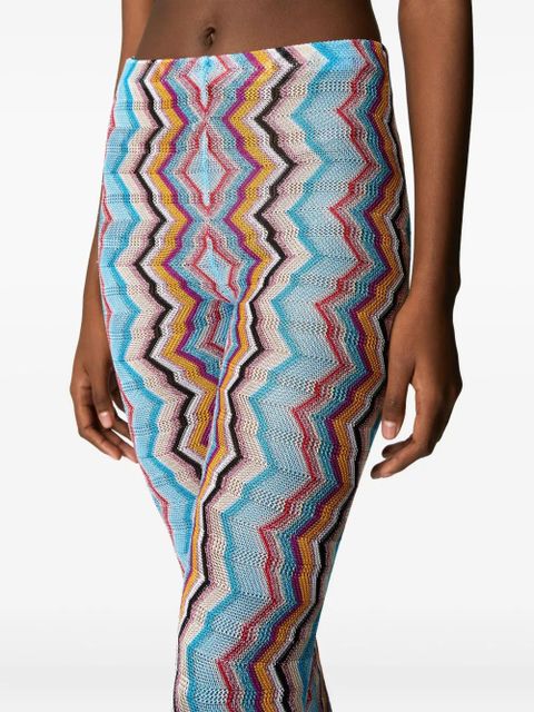 Missoni Zigzag-pattern trousers - Blue