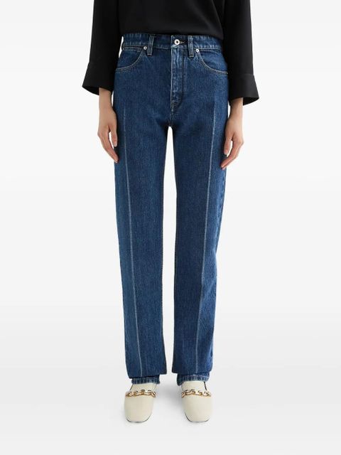 Jil Sander pressed-crease jeans - Blue