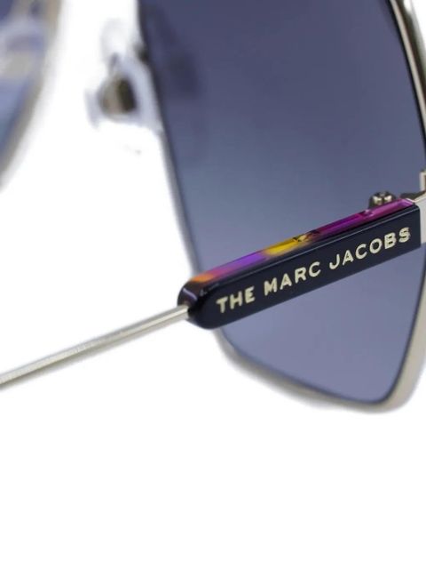 Marc Jacobs rectangle-frame sunglasses - Gold