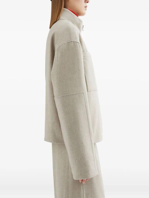JIL SANDER+ wool felted jacket - Neutrals