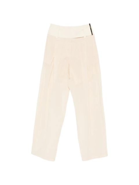 Sportmax pleated high-waisted trousers - Neutrals - zdjęcie produktu nr 1