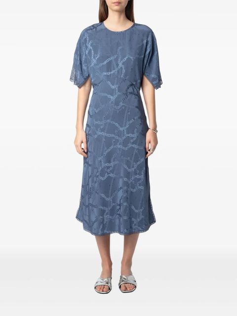 Zadig&Voltaire Rey midi dress - Blue - zdjęcie produktu nr 2