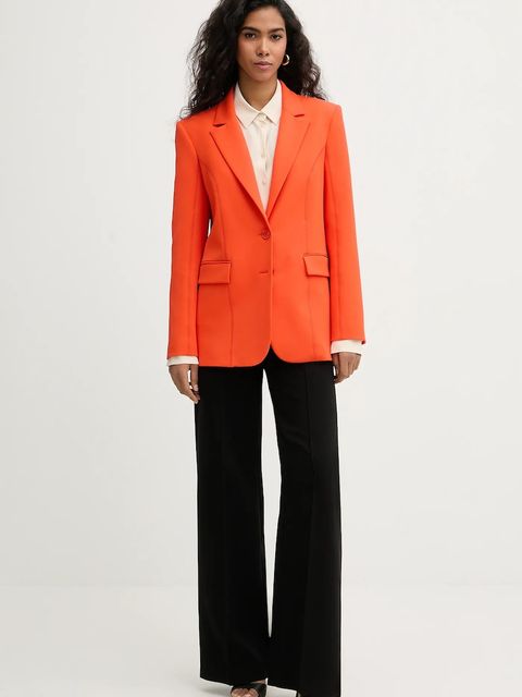 Patrizia Pepe koszula damska kolor beżowy regular z kołnierzykiem klasycznym 8C0872 A8I1 - zdjęcie produktu nr 2