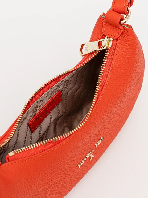 Patrizia Pepe torebka skórzana kolor pomarańczowy 8B0309 L001