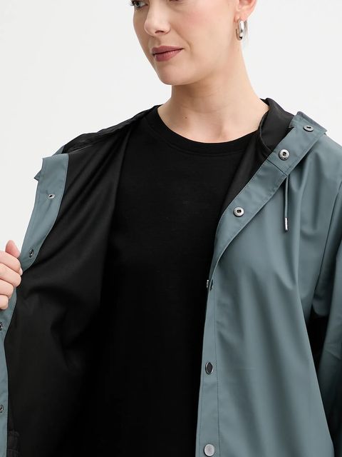 Rains kurtka 12010 Jacket kolor niebieski przejściowa 12010