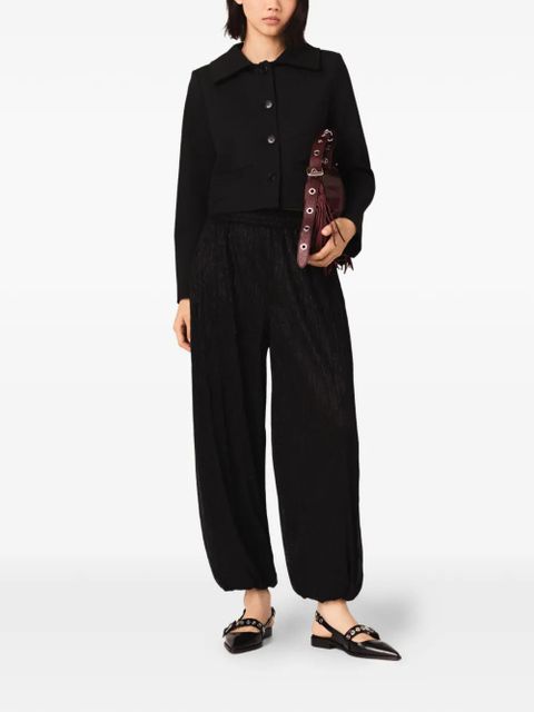 Maje metallic-effect straight trousers - Black - zdjęcie produktu nr 2