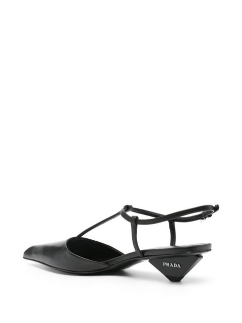 Prada 35mm pointed-toe pumps - Black